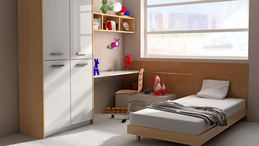 Kindermöbel nach Maß aus hellem Holz